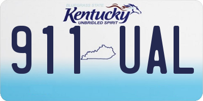 KY license plate 911UAL
