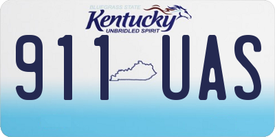 KY license plate 911UAS