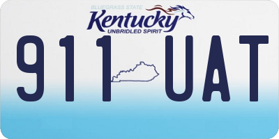 KY license plate 911UAT