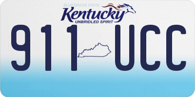 KY license plate 911UCC