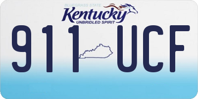 KY license plate 911UCF