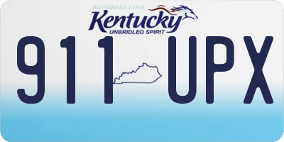 KY license plate 911UPX