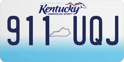 KY license plate 911UQJ