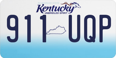 KY license plate 911UQP