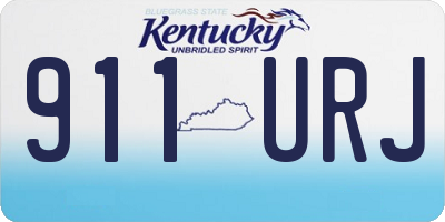 KY license plate 911URJ