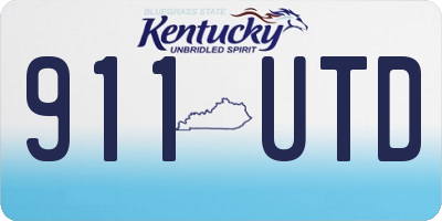 KY license plate 911UTD