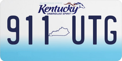 KY license plate 911UTG