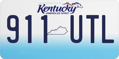 KY license plate 911UTL