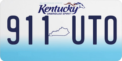 KY license plate 911UTO