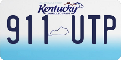 KY license plate 911UTP