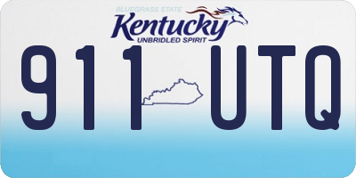 KY license plate 911UTQ