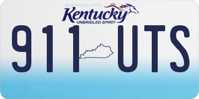 KY license plate 911UTS