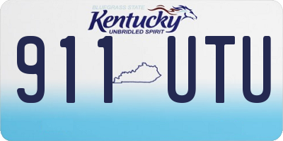 KY license plate 911UTU
