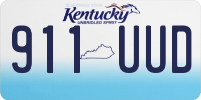 KY license plate 911UUD