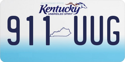 KY license plate 911UUG