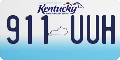 KY license plate 911UUH