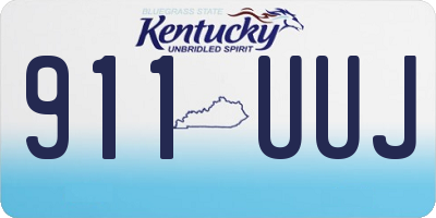 KY license plate 911UUJ