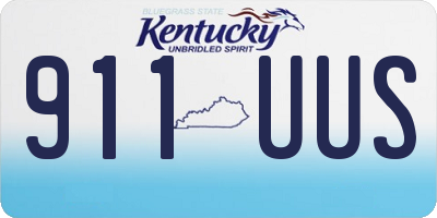 KY license plate 911UUS