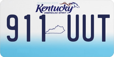KY license plate 911UUT