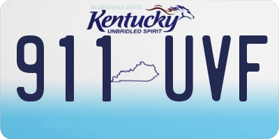 KY license plate 911UVF