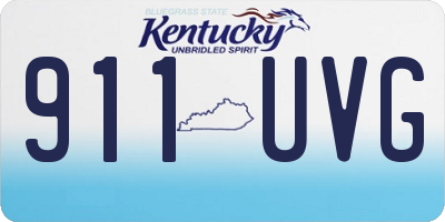 KY license plate 911UVG