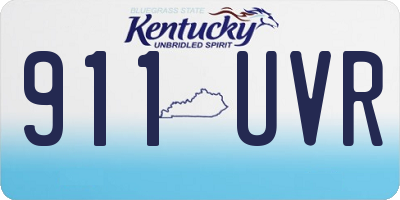 KY license plate 911UVR