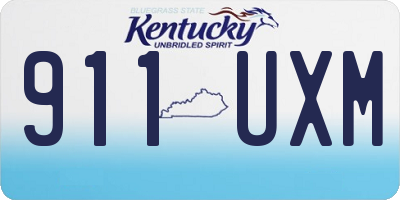 KY license plate 911UXM