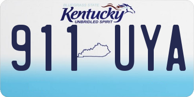KY license plate 911UYA
