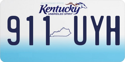 KY license plate 911UYH