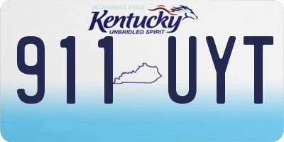 KY license plate 911UYT