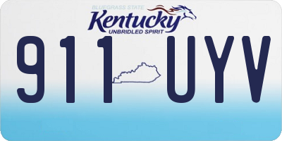 KY license plate 911UYV