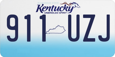 KY license plate 911UZJ