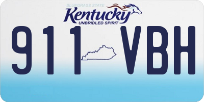 KY license plate 911VBH