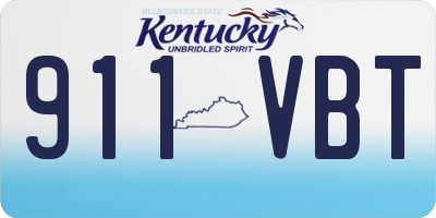 KY license plate 911VBT