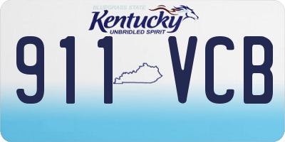 KY license plate 911VCB