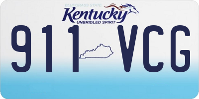 KY license plate 911VCG