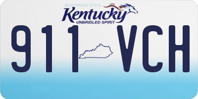 KY license plate 911VCH
