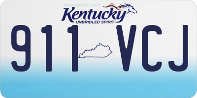 KY license plate 911VCJ