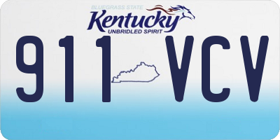 KY license plate 911VCV