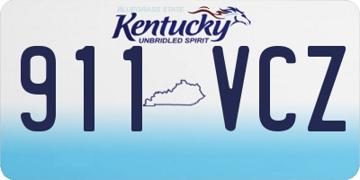 KY license plate 911VCZ