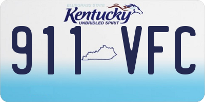 KY license plate 911VFC