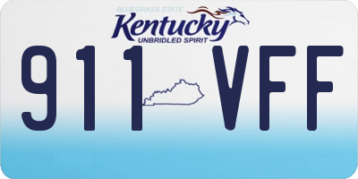 KY license plate 911VFF