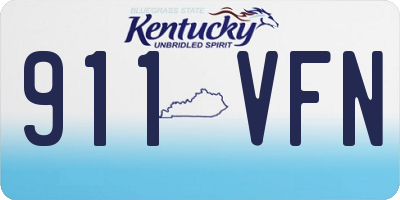 KY license plate 911VFN