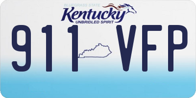 KY license plate 911VFP