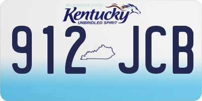 KY license plate 912JCB