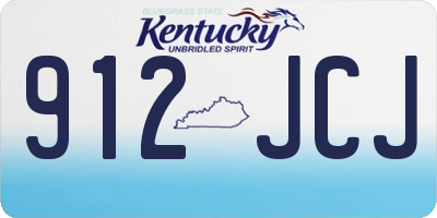 KY license plate 912JCJ