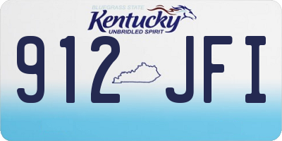 KY license plate 912JFI