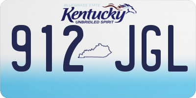 KY license plate 912JGL