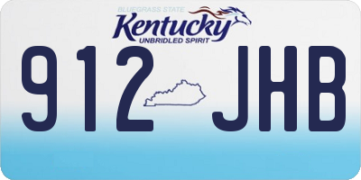 KY license plate 912JHB