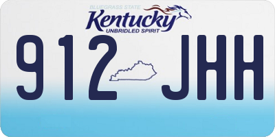 KY license plate 912JHH